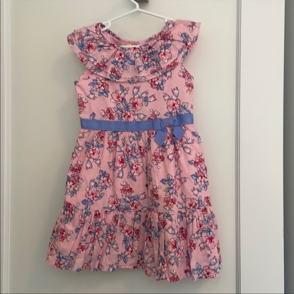 NWT Janie & Jack pink cotton dress size 5